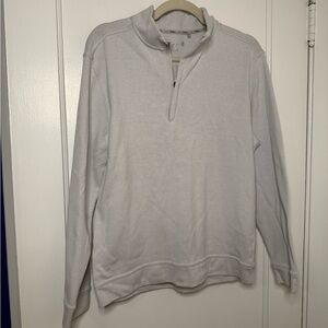 Walter Hagen Light Gray Zip-Up Sweater